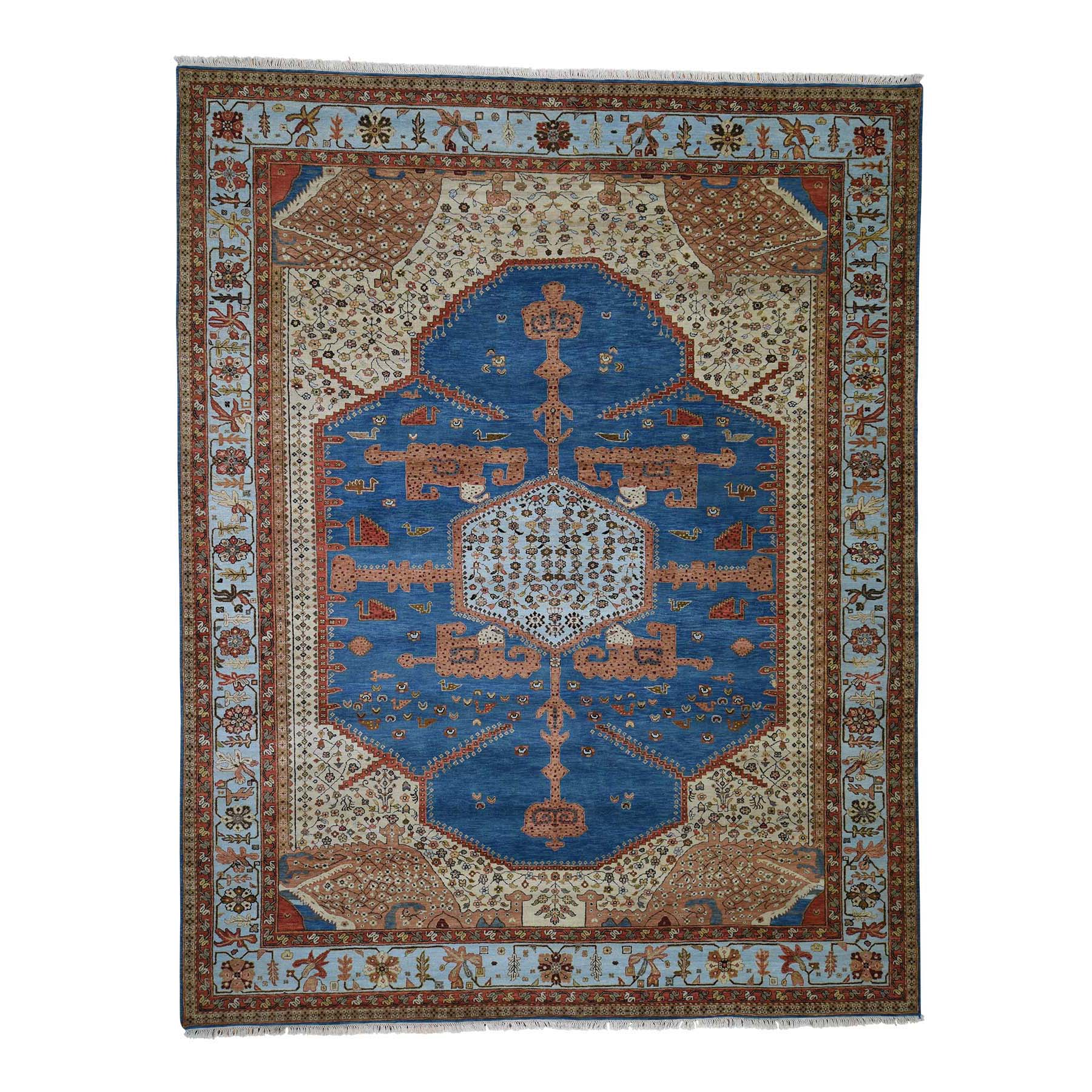 Casual Wool Hand-Knotted Area Rug 9'2